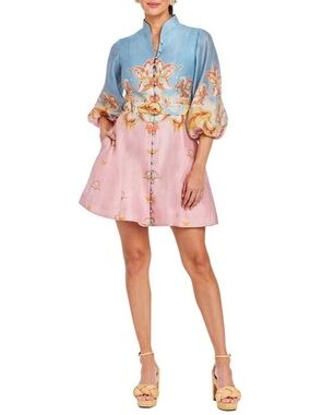 Mestiza Valencia Pink & Blue Dress size 8